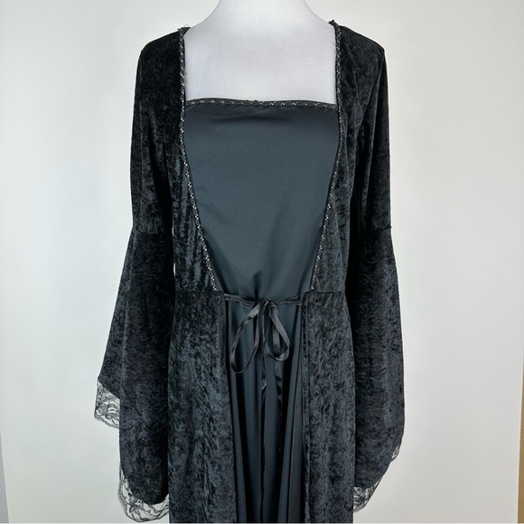 California Costumes Dresses & Skirts - California Costume Midevil Angel of Darkness Black Velvet Costume Dress 11-13
